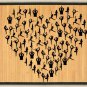 23.6X39.4 Love yoga bamboo natural rug housewarming brown mat room and great gift