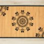 23.6X39.4 Tri bamboo natural rug housewarming play brown mat room and great gift meditation decor