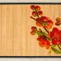 23.6X39.4 Flower bamboo natural rug housewarming brown mat room and great gift idea carpet