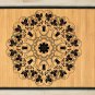 23.6X39.4 Mandala Yin bamboo natural rug housewarming  brown mat bedroom great gift idea meditation