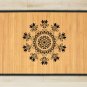 27.6X47.2 flowers bamboo natural rug housewarming  brown mat bedroom great gift idea meditation rose