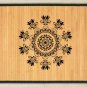 27.6X47.2 flowers bamboo natural rug housewarming  brown mat bedroom great gift idea meditation rose