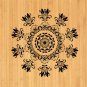 27.6X47.2 flowers bamboo natural rug housewarming  brown mat bedroom great gift idea meditation rose