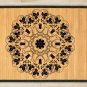 27.6X47.2 Mandala Yin bamboo natural rug housewarming brown mat bedroom great gift idea meditation