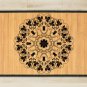 23.6X63 Mandala Yin bamboo natural rug housewarming brown mat bedroom great gift idea meditation