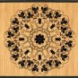 23.6X63 Mandala Yin bamboo natural rug housewarming brown mat bedroom great gift idea meditation