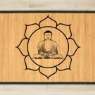 23.6X63 Buddha bamboo natural rug healthy standing  brown mat for bedroom and great gift meditation