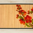 47.2X70.9 Flower bamboo natural rug housewarming  brown mat room and great gift idea carpet