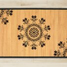 47.2X70.9 Tri bamboo natural rug housewarming play  brown mat room and great gift meditation decor