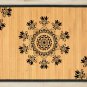 27.6X47.2 Tri bamboo natural rug housewarming play brown mat room and great gift meditation decor
