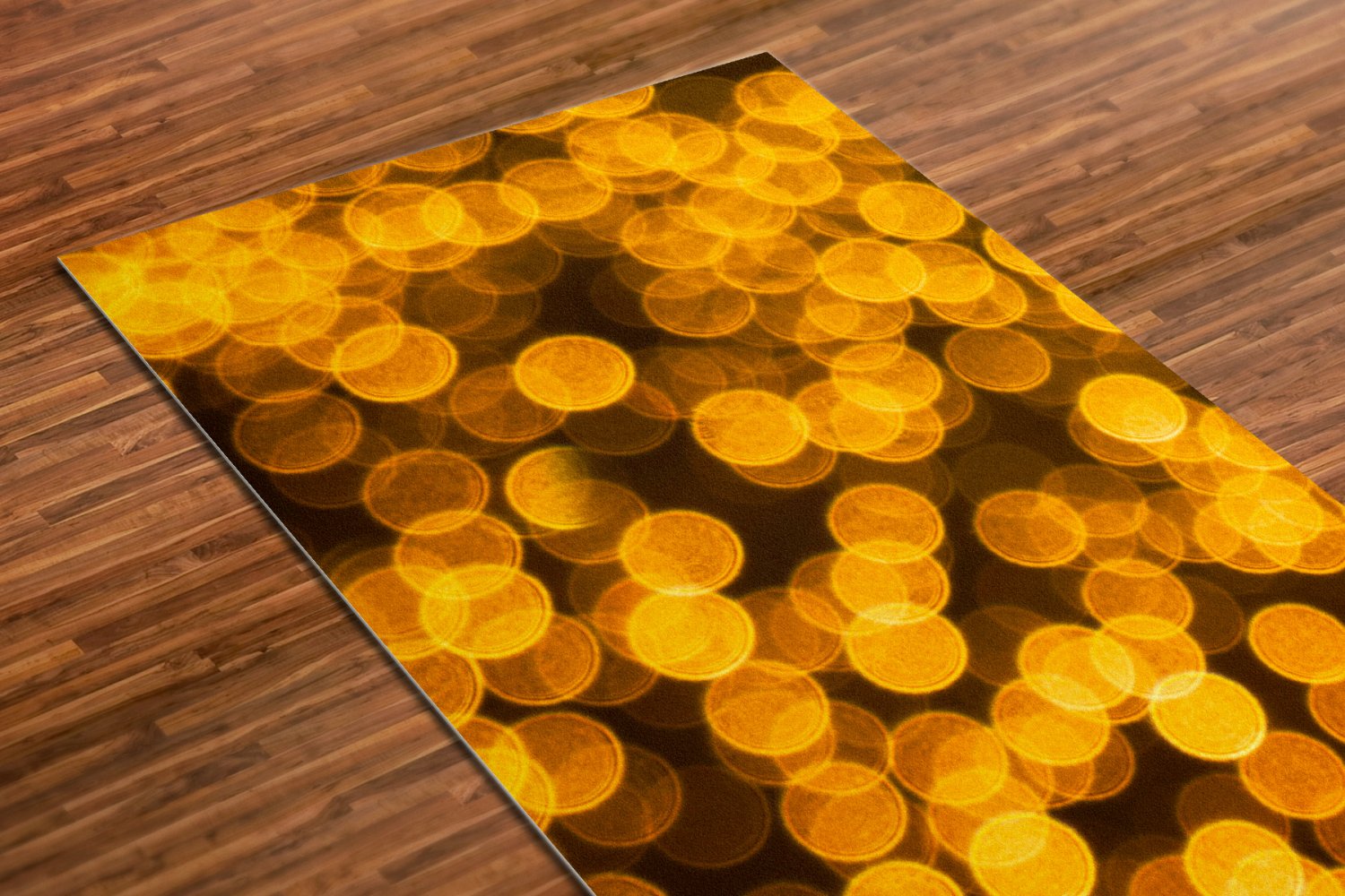 Goldis Printed Yoga Mat Thick 5 mm 24 x 72 Pilates Rug Meditation Gold Bridesmaids Gift Bedside