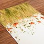 Spring Printed Yoga Mat Thick 5 mm 24 x 72 White Pilate Fitness Exercise Meditation Gift Bedside