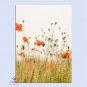 Spring Printed Yoga Mat Thick 5 mm 24 x 72 White Pilate Fitness Exercise Meditation Gift Bedside