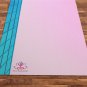Leftri Printed Yoga Mat Thick 5 mm 24 x 72 Pink Pilate Fitness Exercise Meditation Gift Bedside