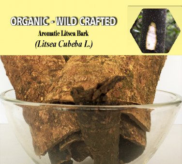 8 Oz/227g AROMATIC LITSEA BARK Litsea Cubeba Organic Dried Herbs Wild Crafted 100% Fresh
