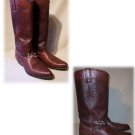 Vintage CAPEZIO Cowboy Boots Stacked Leather Heel 9.5