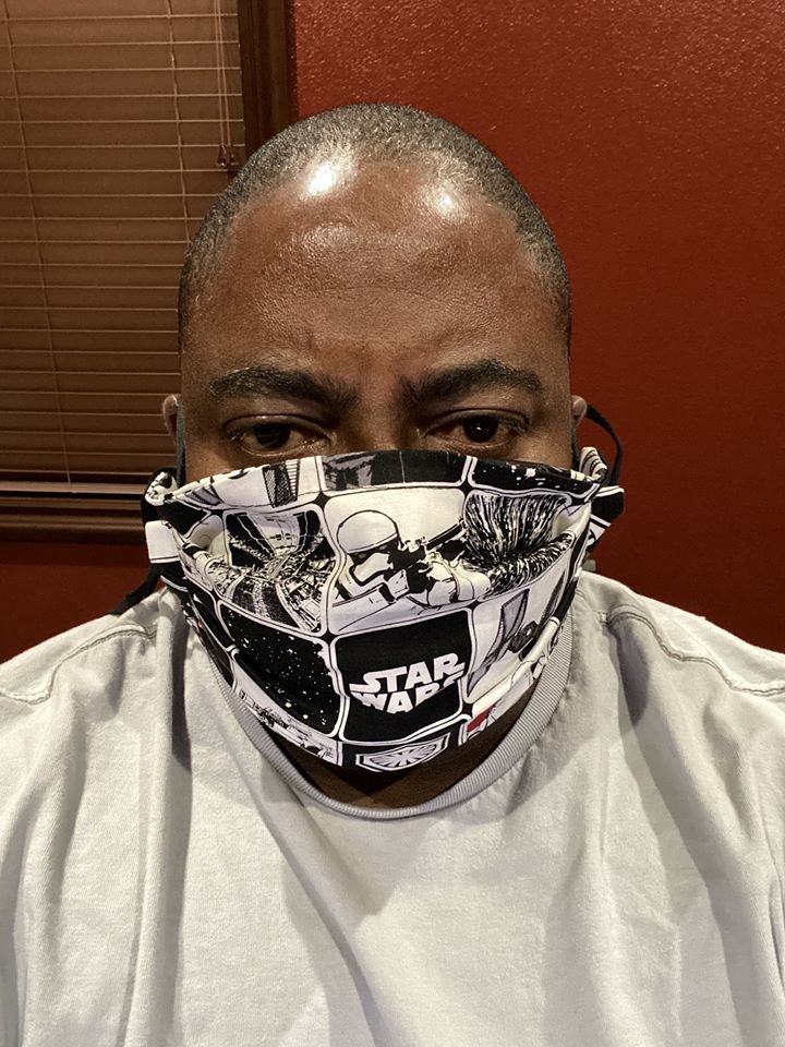 Star Wars Face Mask for Adults Washable 3 Layers Breathable