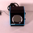 Realtone Retro RT205 AM/FM Radio Dual Alarm Clock With Audio-in for mp3 Blue