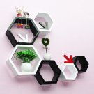 3pieces / lot Hexagon Shaped Decorative Wall Shelves