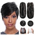 Short Curly 28 pieces Human Hair Extension Closure Bump Human Hair Brazilian Hair Weave Short Hair