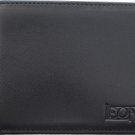 RFID Blocking Genuine Leather Wallet for Men - Slimfold Bifold Front Pocket  - Black - Leon