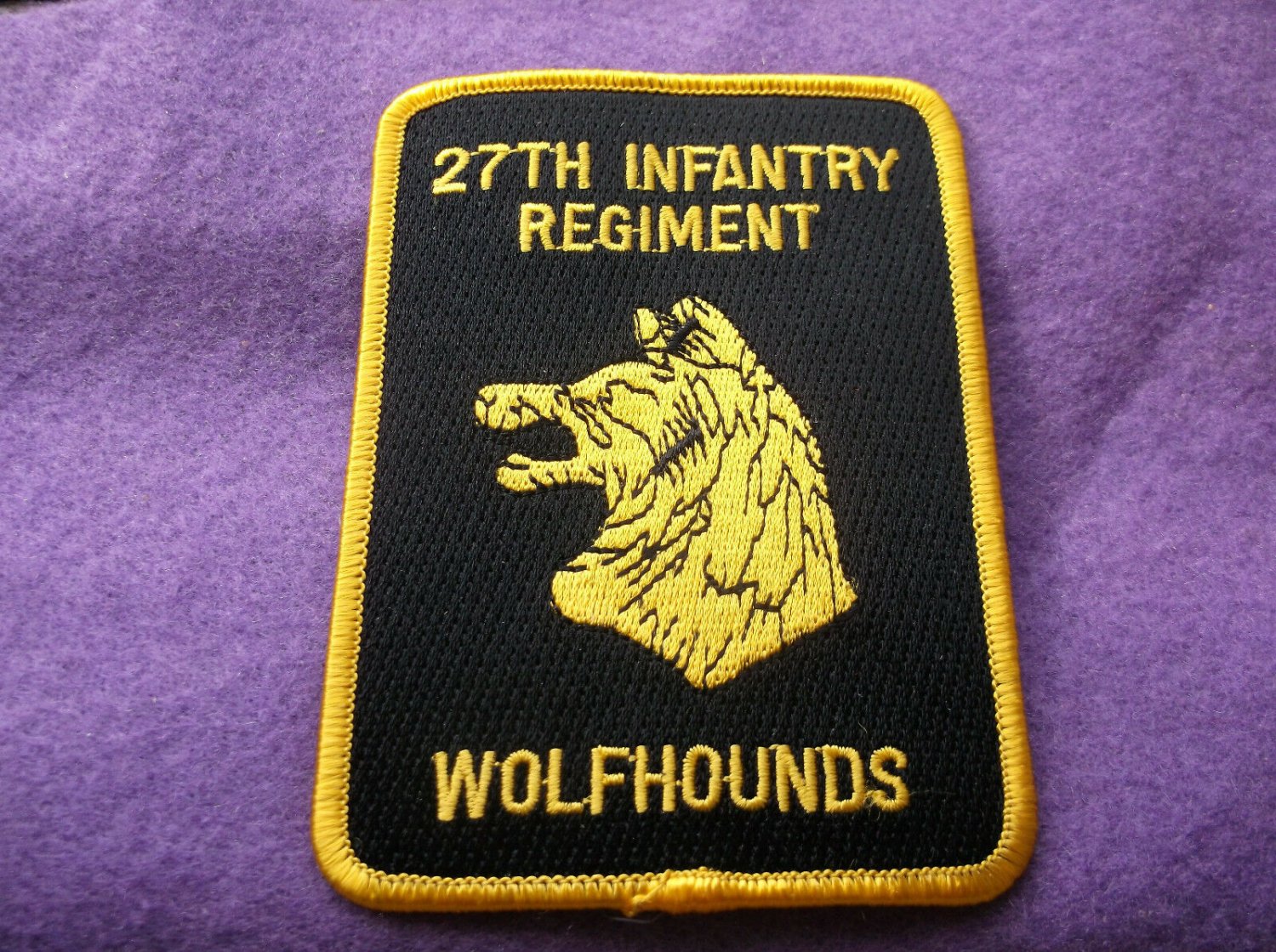 27th Infantry Regiment Wolfhounds Patch