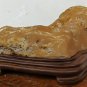 suiseki-viewing stone-stone crafts-Yellow Wax stone