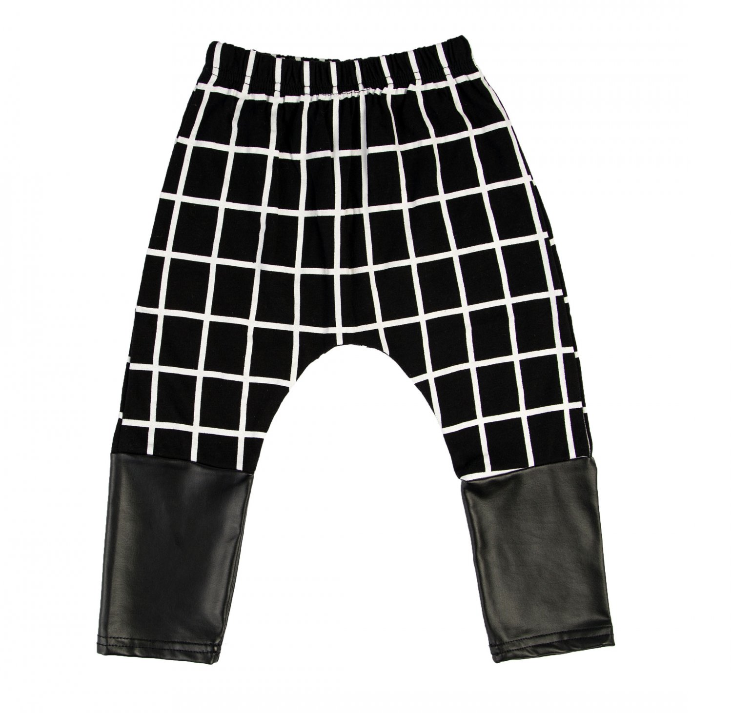 Kids Mini Check Monochrome Pants