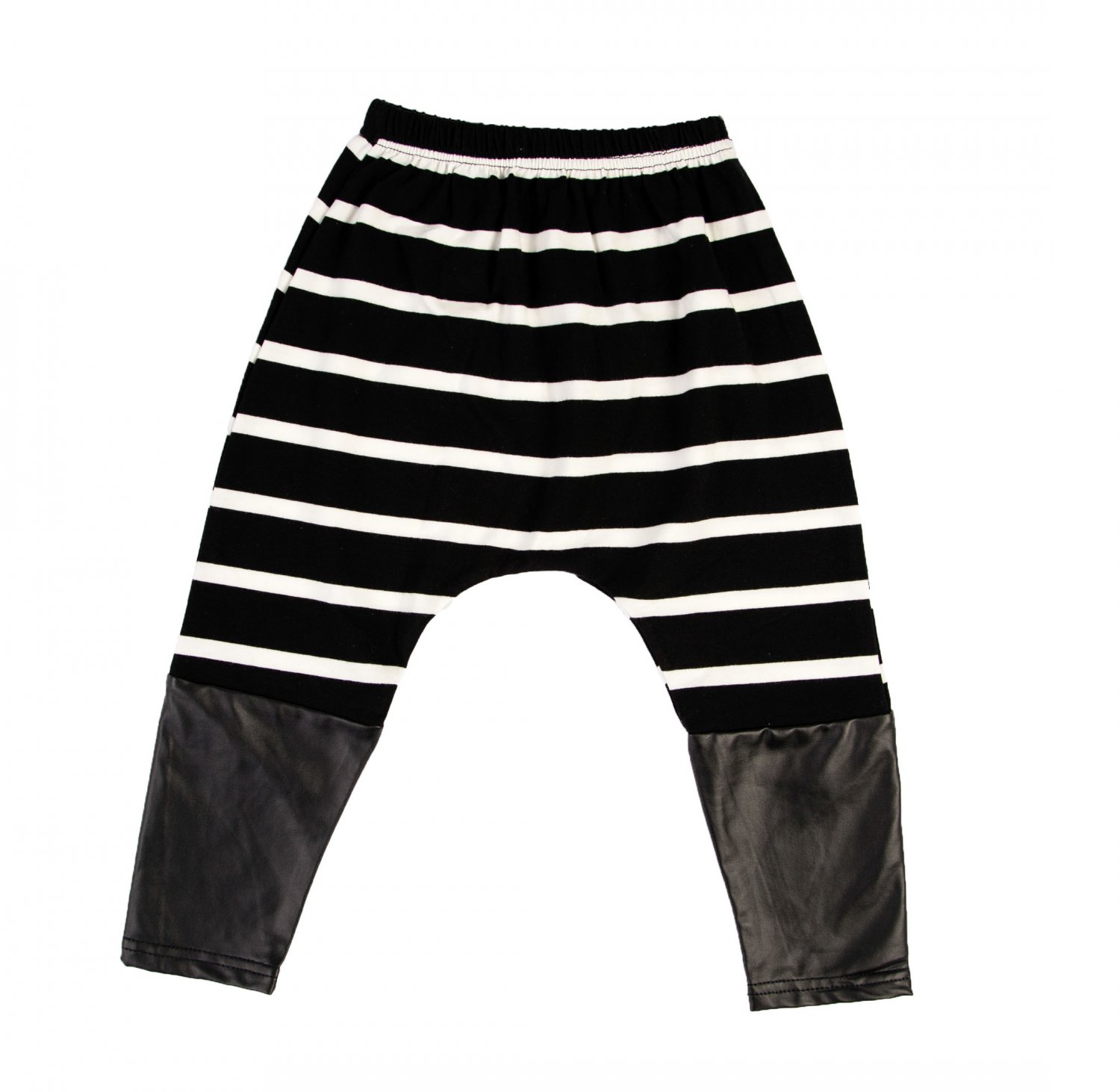Kids Stripe Black White Pants