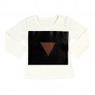 Triangle White Long Sleeve T-shirt