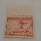 Red Two Cent United States Postage Stamp - Third Olympic Winter Games