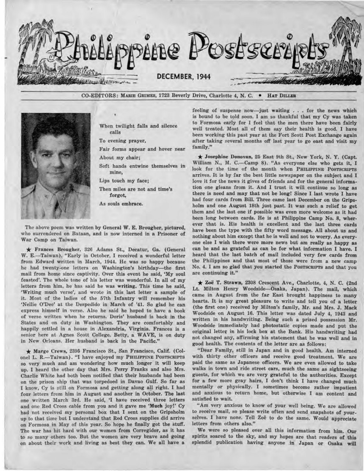 20 Newsletter Issues of Philippine Postscripts 1943-1945 WWII POW PDF ...