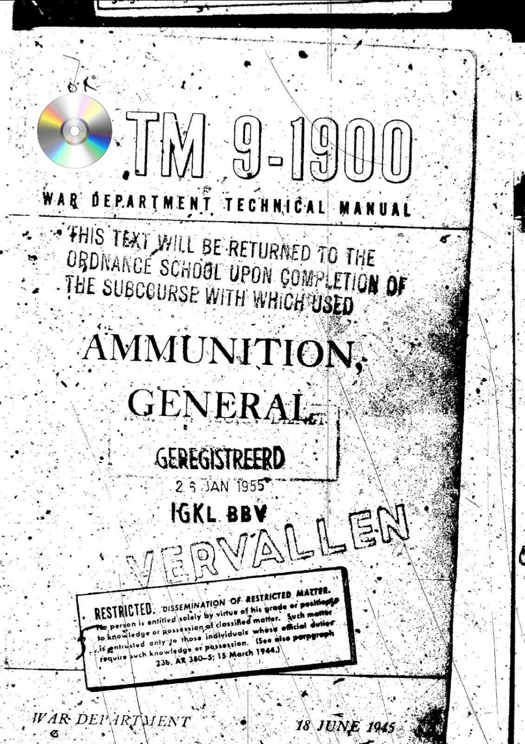 Ordnance Manual TM 9-1900 Ammunition, General