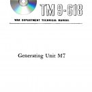 Ordnance Manual TM 9-618 Generating Unit M7