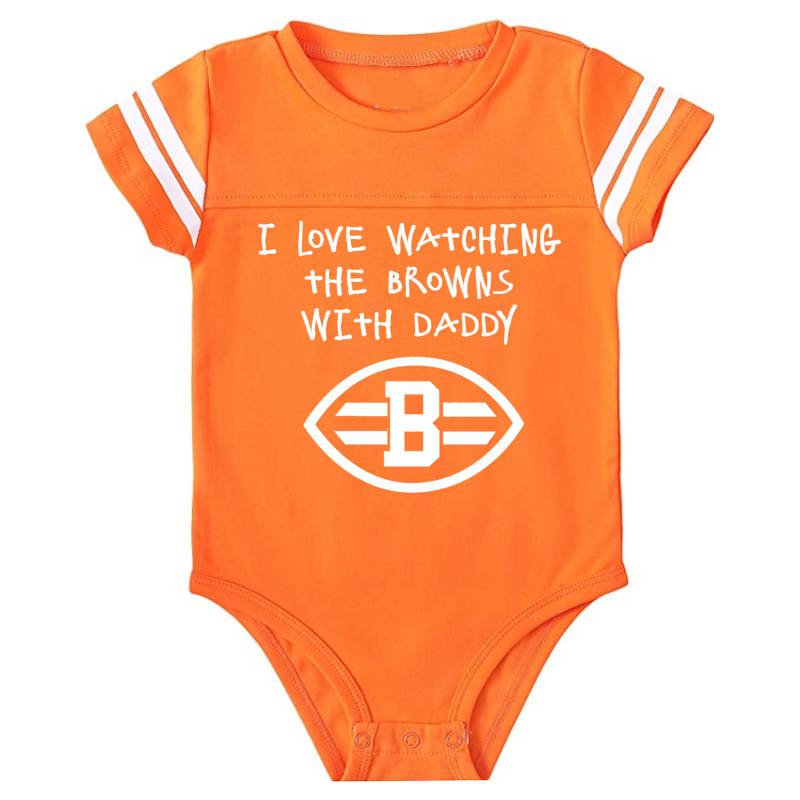 I Love Watching The Browns Onesie Baby Outfit