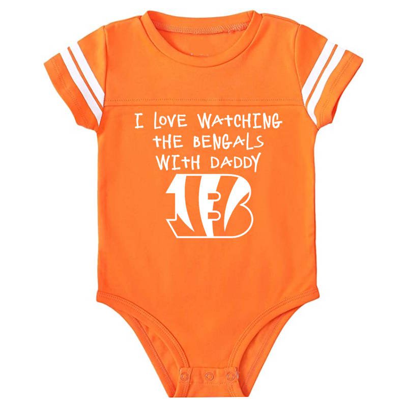 I Love Watching The Bengals Onesie Baby Outfit