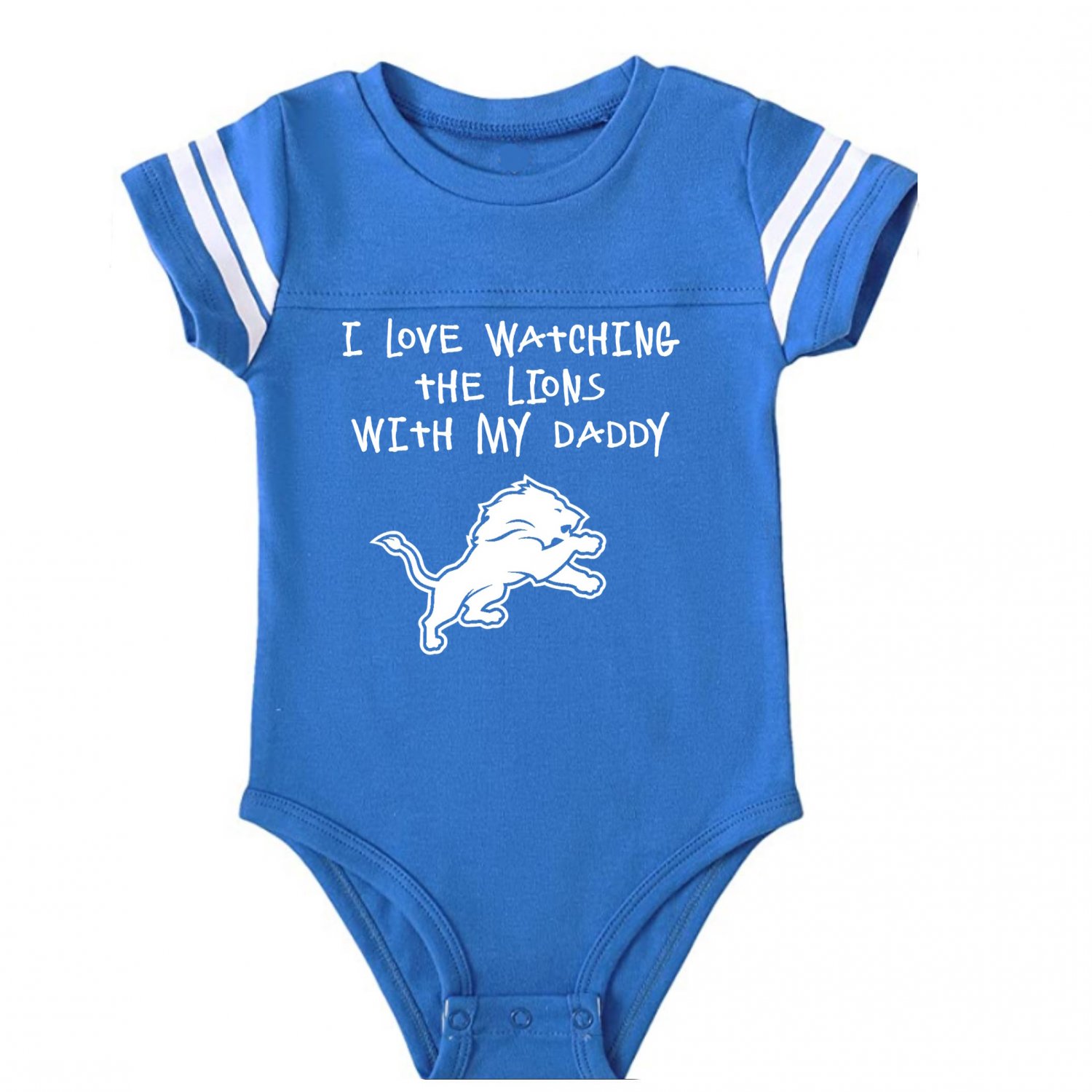 I Love Watching The Lions Onesie Baby Outfit