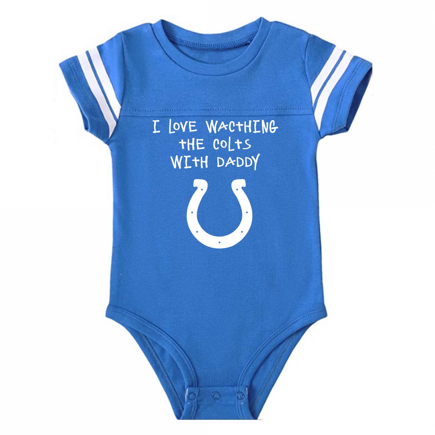 I Love Watching The Colts Onesie Baby Outfit