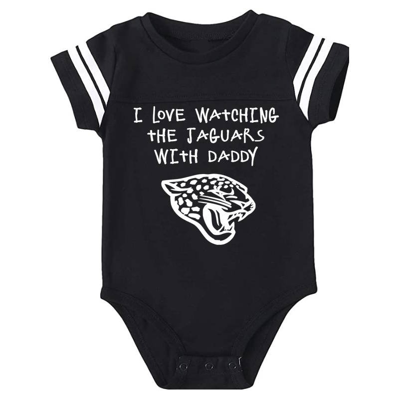 I Love Watching The Jaguars Onesie Baby Outfit