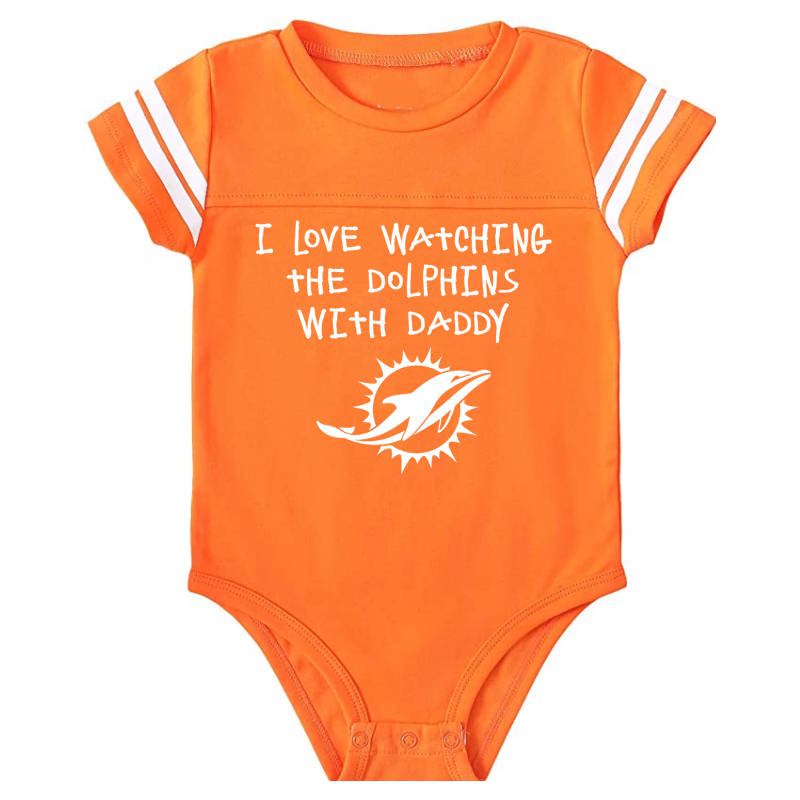 I Love Watching The Dolphins Onesie Baby Outfit