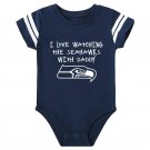 I Love Watching The Seahawks Onesie Baby Outfit