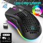 BM600 Rechargeable Gaming Mouse USB 2.4G Wireless RGB Light Honeycomb Gaming Mou