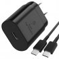 25W Super Fast USB-C Wall Charger for Samsung Galaxy S21 Ultra, S22 , S23 5G