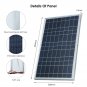 300W Solar Panel 12V Portable Solar Cell Outdoor Rechargeable Solar Kit Househol