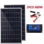 300W Solar Panel 12V Portable Solar Cell Outdoor Rechargeable Solar Kit Househol