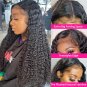 200% Density Deep Wave Wig 13X4 13X6 HD Transparent Lace Frontal Wig Curly Wave