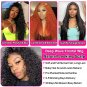 200% Density Deep Wave Wig 13X4 13X6 HD Transparent Lace Frontal Wig Curly Wave