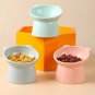 Tilted Cat Food Bowl Elevated Cat Bowl Ergonomic Cat Food Dish anti Vomiting Rai