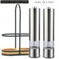 Electric Pepper Mill with Portable Stand Stainless Steel Spice Grain Seasoning G