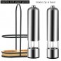 Electric Pepper Mill with Portable Stand Stainless Steel Spice Grain Seasoning G